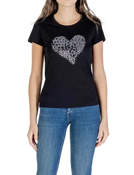 Liu Jo Damen T-Shirt Schwarz 488275