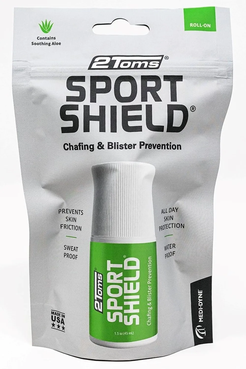 SportShield Anti Chafing Waterproof Roll On 45ml - - Size: ONESIZE - 2Toms - FashionsVida