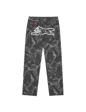 Cone Stamp Denim Pants - Grey