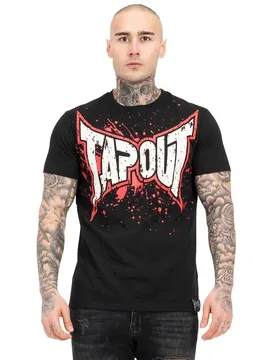T-shirt à Manches Courtes Splashing Black / Red / Ecru 3XL