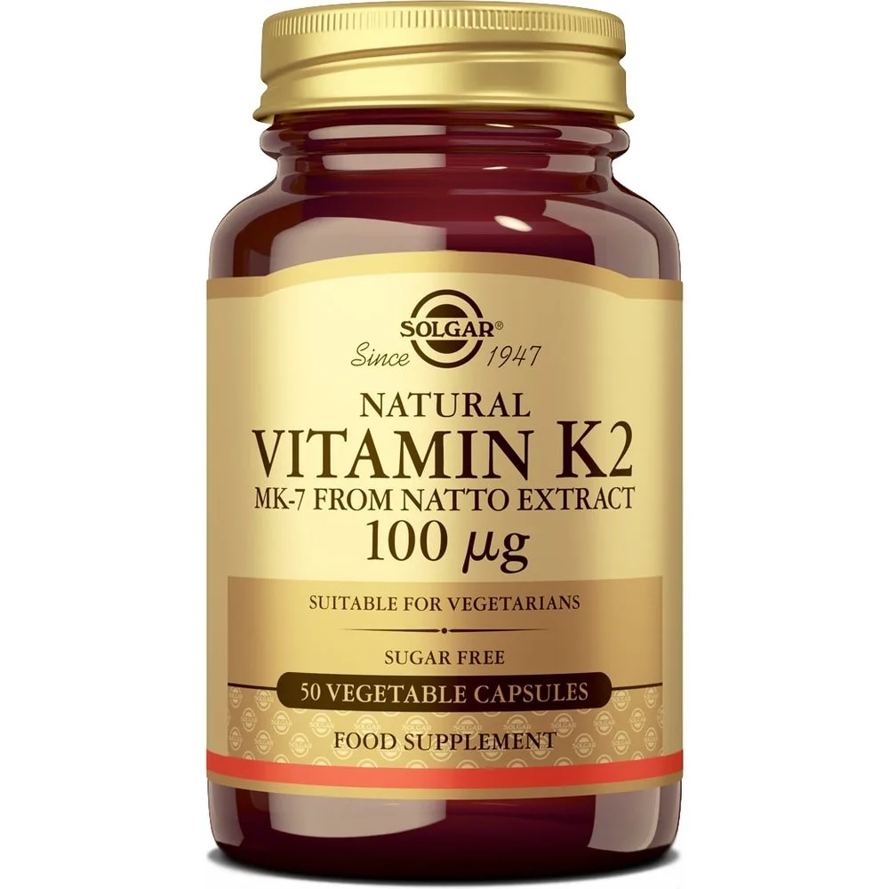 Cápsulas Complemento Alimenticio Vitamina K2 100 mcg - SOLGAR - FashionsVida