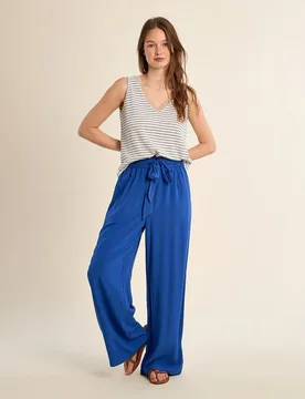 Top de mujer de manga sisa estampado rayas - Molly Bracken - FashionsVida