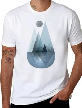 Nordic Mountain Reflection T-Shirt man t shirt cotton man t shirts cotton T-Shirt - Aliexpress - FashionsVida