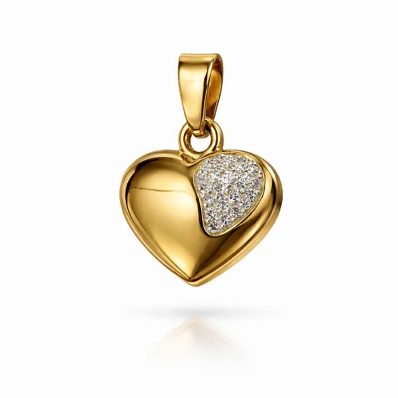 Ciondolo Cuore Oro Giallo GL102401