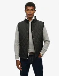 Quilted Padded Gilet Black male