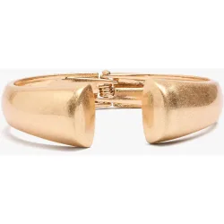 Pulsera rígida abierta en liso