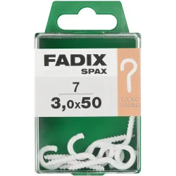 Hembrilla Abierta Blanca Ø3 x 50 mm - Caja 7 Uds