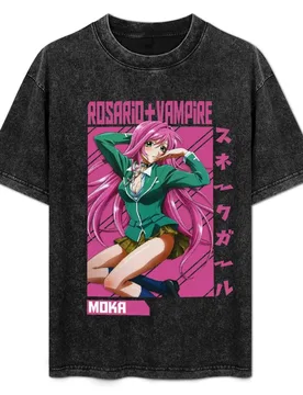 Rosario + Vampire moka anime manga tshirt mask sticker T-Shirt Lightweight Print T-Shirt - Aliexpress - FashionsVida