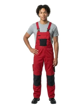 Combinaison Avec Poches Pour Genouillères Unique 12169 Red / Black 50 - MASCOT - FashionsVida