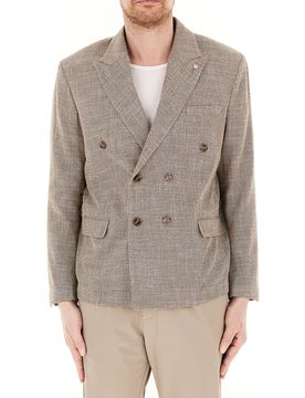 QB24 Giacca doppiopetto BEIGE 52