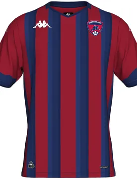 T-shirt à Manches Courtes Domicile 2025-clermont Red Dk / Blue Md Cobalt XL