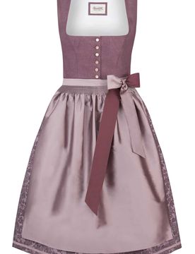 Dirndl Lucy (beere, Gr. 36) von Heimatgwand für Damen, 60% Polyester, 40% Leinen