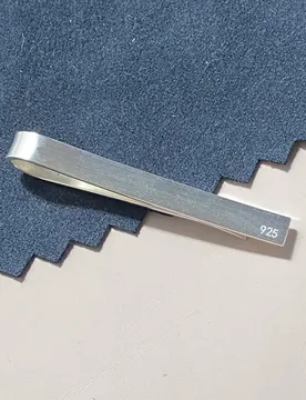 Sterling Silver Tie Clip with Engraved Logo, Men's Tie Bar Clip, Blank Design, 50X5Mm, 1 Piece - Aliexpress - FashionsVida