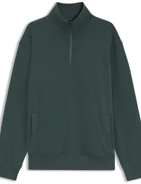 Sweat à Demi-zip Smallzi 10244192 Orange Open Green XL - BOSS - FashionsVida