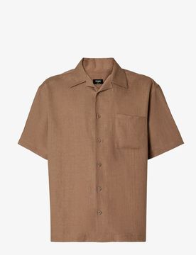 Fendi Solid Linen Shirt