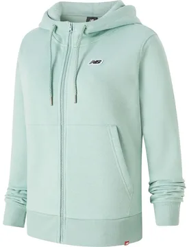 New NB Small Logo Zip Damen Schlupfjacke, grün M - Balance - FashionsVida