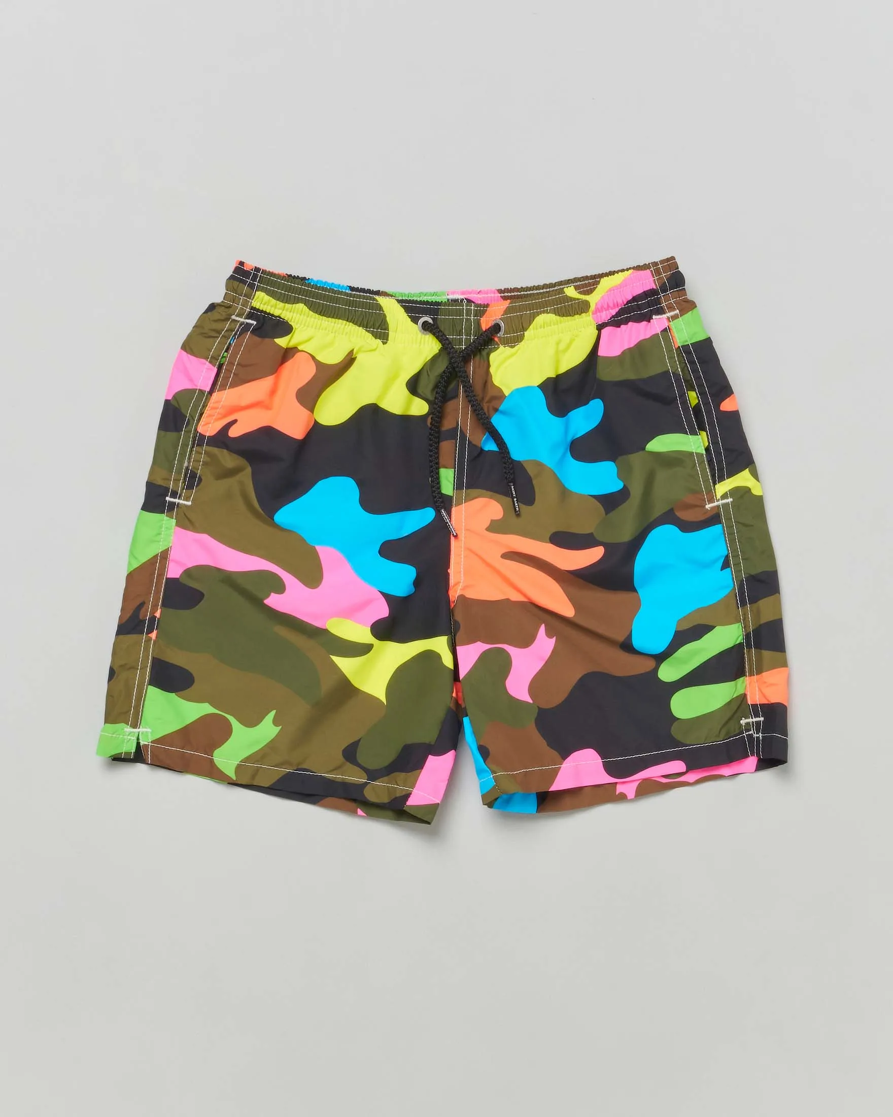 Boxer mare comouflage a macchie fluo colorate - MC2 SAINT BARTH - FashionsVida