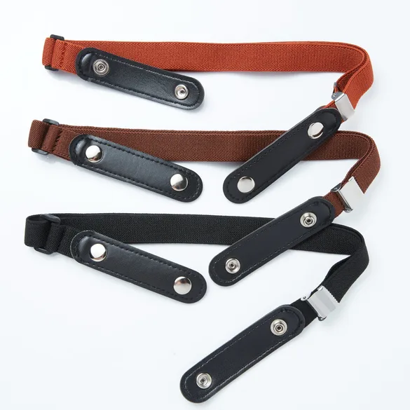 Gürtel ohne Schnalle Brauntöne, 3er-Set - 3Pagen - FashionsVida