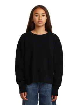 Pull Fisherman Cropped Dark Black 14 Années Fille - G-Star - FashionsVida