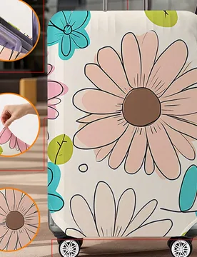 Funda para equipaje con estampado, adecuada para maletas de 18 a 32 pulgadas, resistente a los arañazos y duradera, a prueba de polvo y resistente al - Shein - FashionsVida