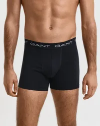 Mens Slim Fit Boxer Briefs In Black (3 Pack) Cotton - Size Large