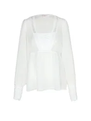 Blouse traditionnelle crème 36