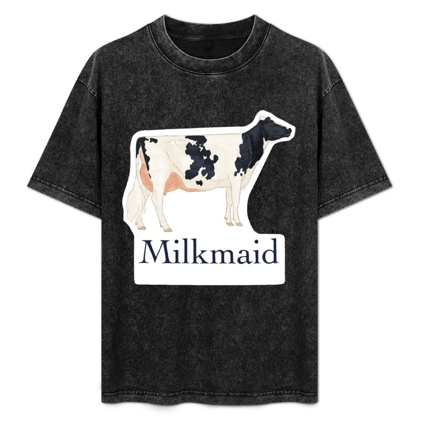 Holstein Milkmaid T-Shirt Non-Shrink Basic Cotton T-Shirt - Aliexpress - FashionsVida