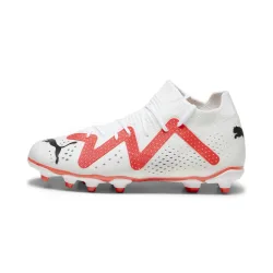 Childrens Unisex Future Match Fg/ag Football Boots - White Textile - Size Uk 11 Kids