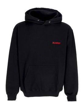 Felpa Leggera Cappuccio Uomo Chenille Slanted Og Pullover Hooded Black