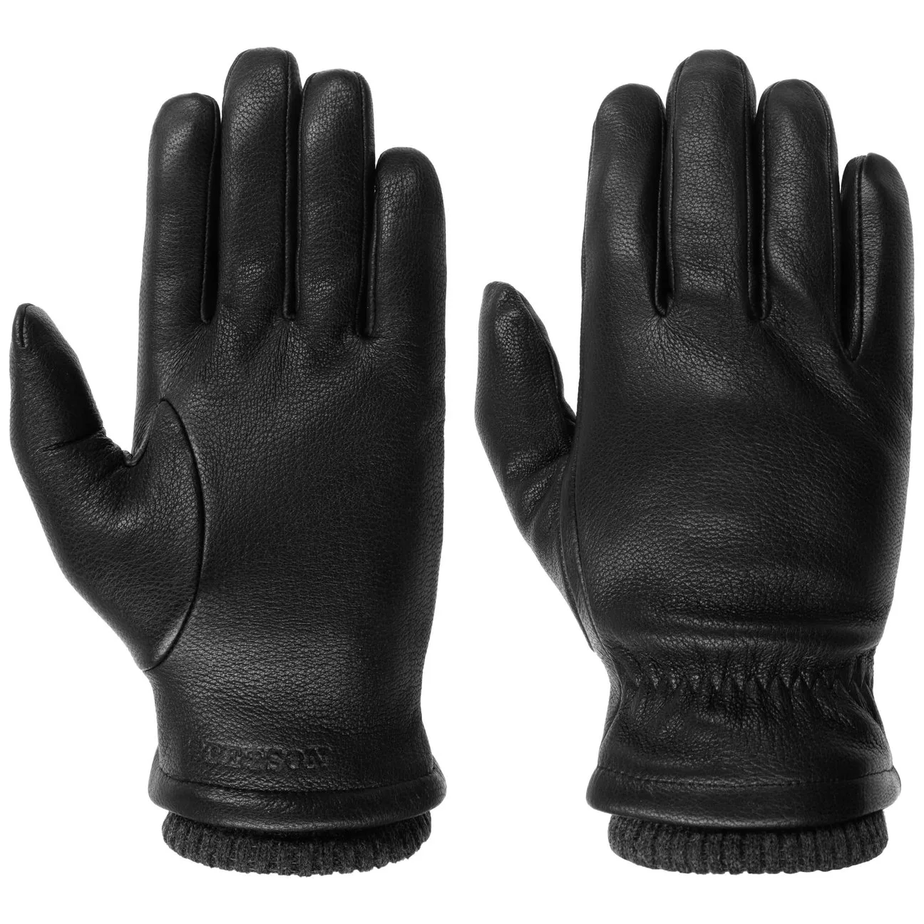 Uni Goat Nappa Leather Gloves by - black - Size: 9 HS - Stetson - FashionsVida