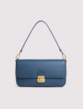 Borsa a spalla C-Me Lock Large in pelle ottanio con manico e tracolla removibili - Coccinelle - FashionsVida