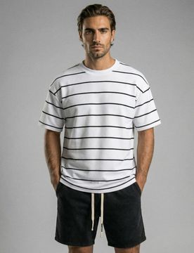 T-shirt in cotone comfort - multicolor