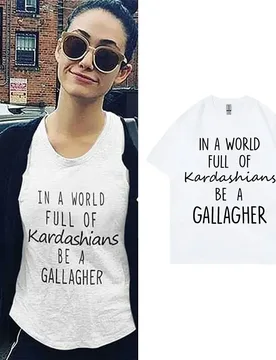 TV Shows Shameless in A World Gallagher Same Style Print T-shirt Men Women Fashion Casual Oversized Tshirt Male Cotton T Shirts - Aliexpress - FashionsVida