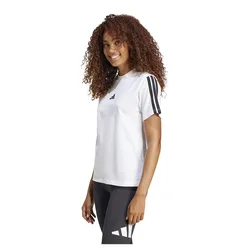 Maglietta A Maniche Corte Essentials 3 Stripes Cotton White / Black 2 S