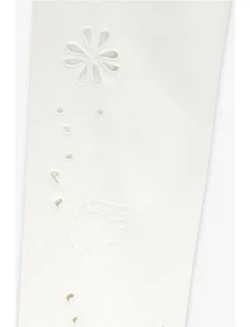 Vaqueros rectos de mujer 100% algodón con perforaciones decorativas en liso - Parfois - FashionsVida