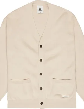 Gilet en coton recyclé - Spirit Camo Cardigan Oat Milk en Coton - Taille L - Beige - Element - FashionsVida