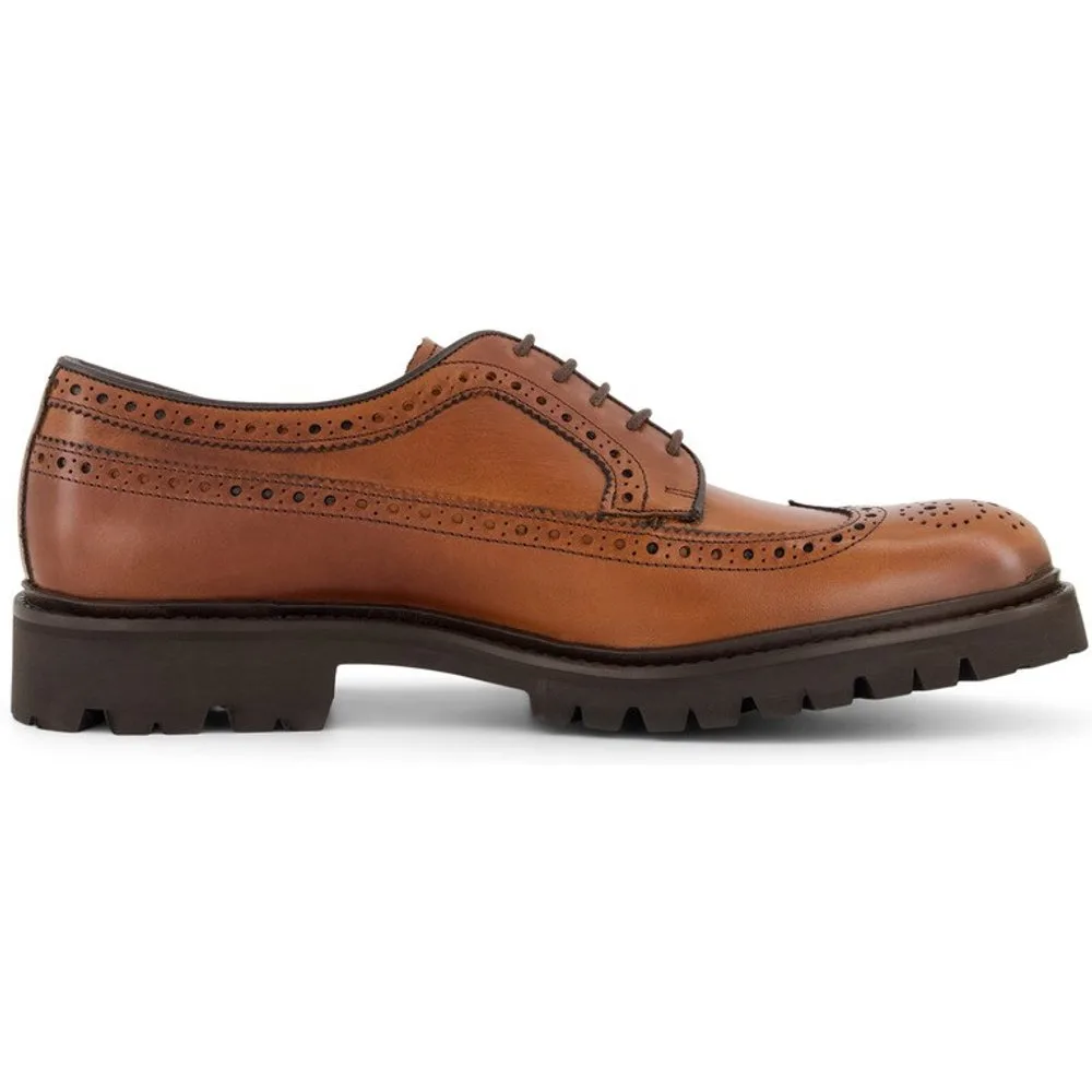 Zapatos de hombre picado cordones piel engrasada - Verhunt - FashionsVida