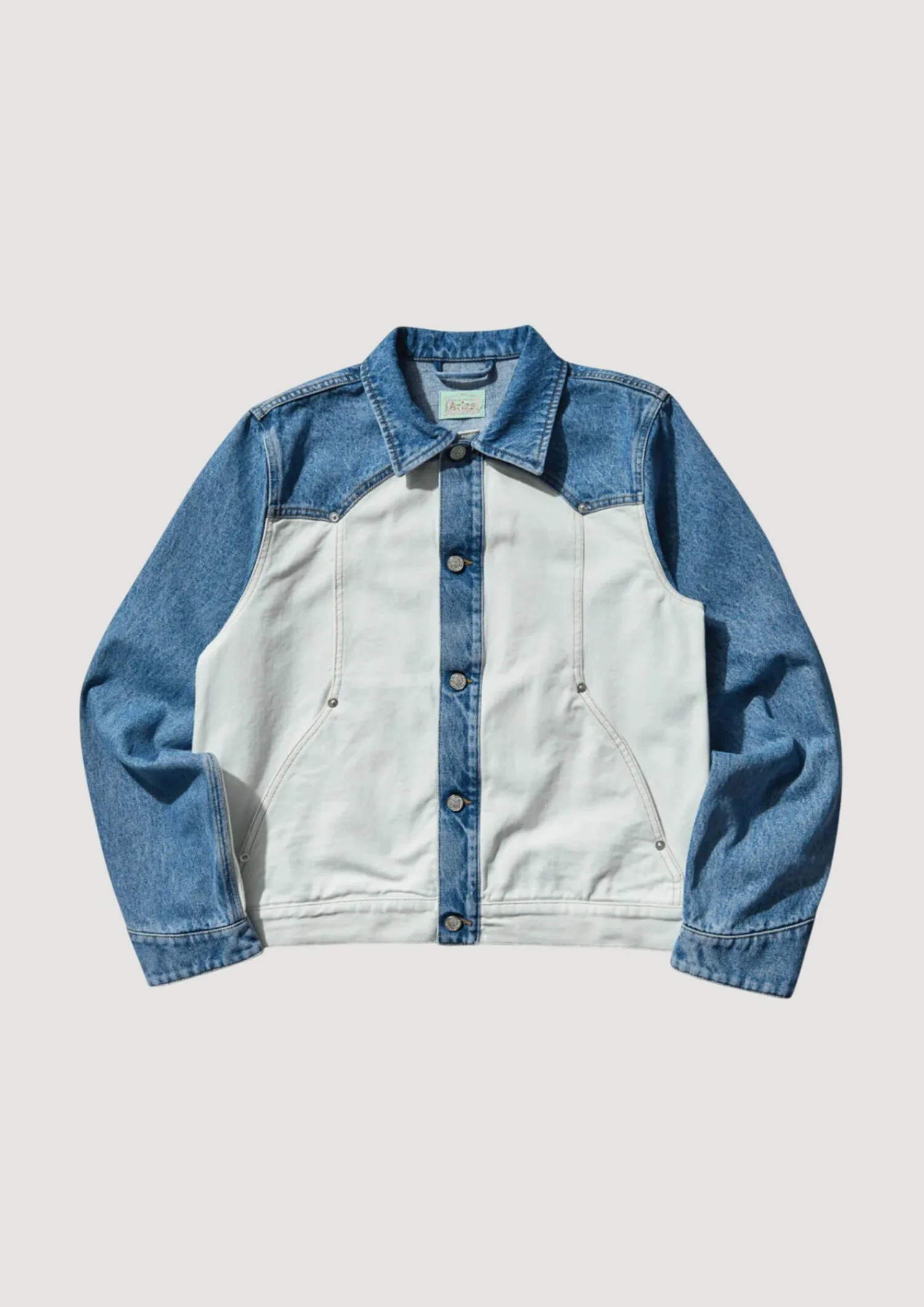 Patchwork Western Carpenter Jacket - ARIES - FashionsVida