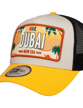 Licence Plate UAE Trucker Cap by - yellow - Herren - Size: One Size - New era - FashionsVida