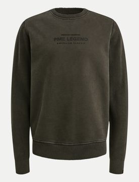 Sweatshirt mit Schriftzug Braun XL
