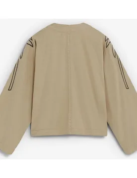 Camisa de mujer holgada con palmeras bordadas - Scalpers - FashionsVida