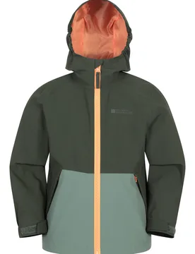 Rain Rover Kids Waterproof Jacket - Green - Mountain Warehouse - FashionsVida