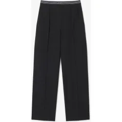 Pantalón de mujer de pinzas de mezcla de lana oversized en