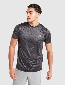 Mens Maglia Essential All Over Print - Nero, nero nero Uomo taglia S