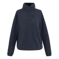 Womens/ladies Frankie Quarter Zip Fleece Top (Navy) - Size 10 Uk