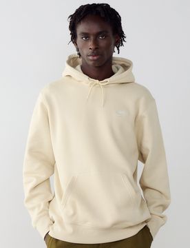 Hoodie Club Small Logo beige/blanc xs