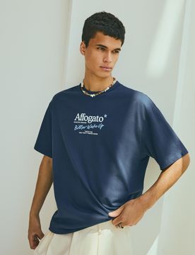 T-Shirt Relaxed Fit Imprimé S Marine