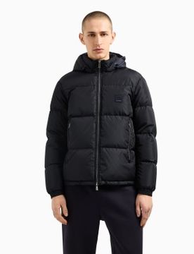 Para hombre. XM000348AF12286UB101 Chaqueta de plumas (L), Casual, Poliamida, Marino
