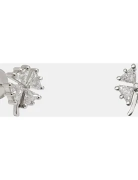 Pendiente individual Lucky Ones de oro y diamantes - Little Ones - FashionsVida