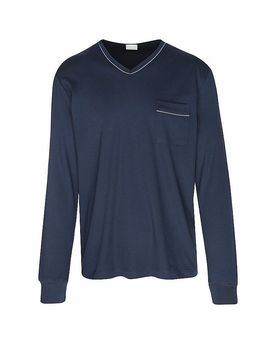 MEY Pyjama blau S herren
